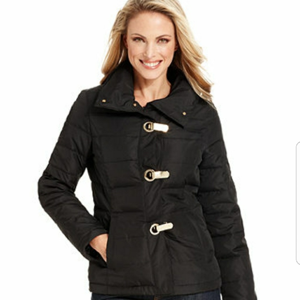 Black Quilted Puffer Jacket